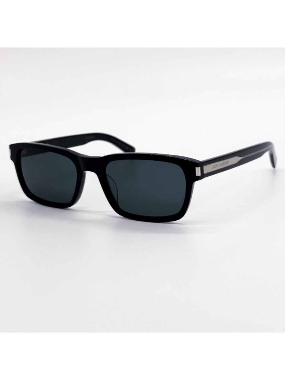 New Saint Laurent Sunglasses SL662 001 Black Square Eyewear - Picture 3 of 11